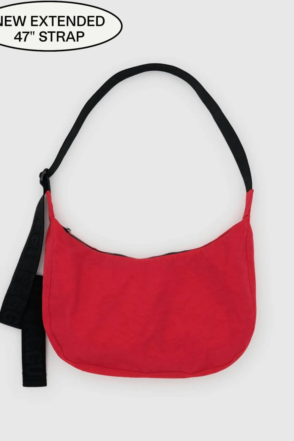 BAGGU Medium Crescent Nylon Bag - Candy Apple