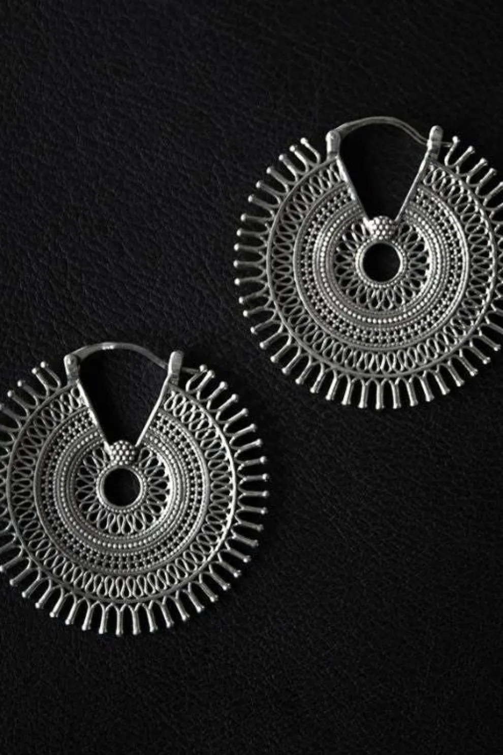 BLACK KALA Surya S Hoop Earrings