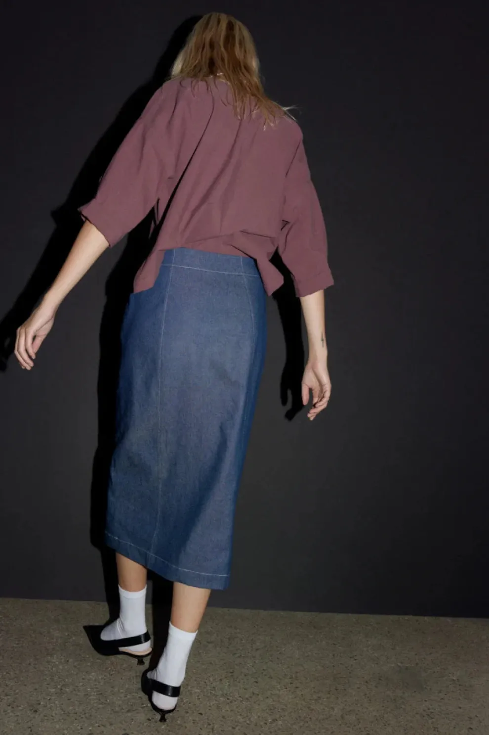 EVE GRAVEL Kueva Skirt - Denim