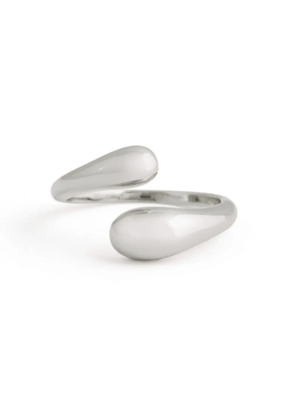 TWENTY COMPASS Double Dome Ring - Stainless Steel