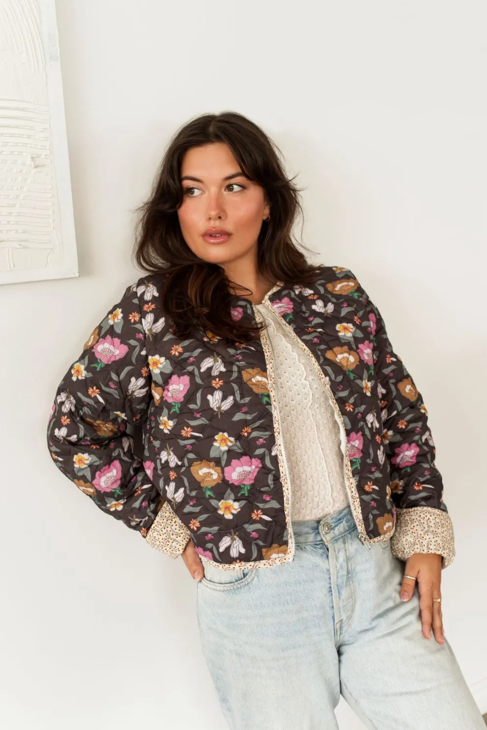 DAILYSTORY Scarlet Jacket - Floral