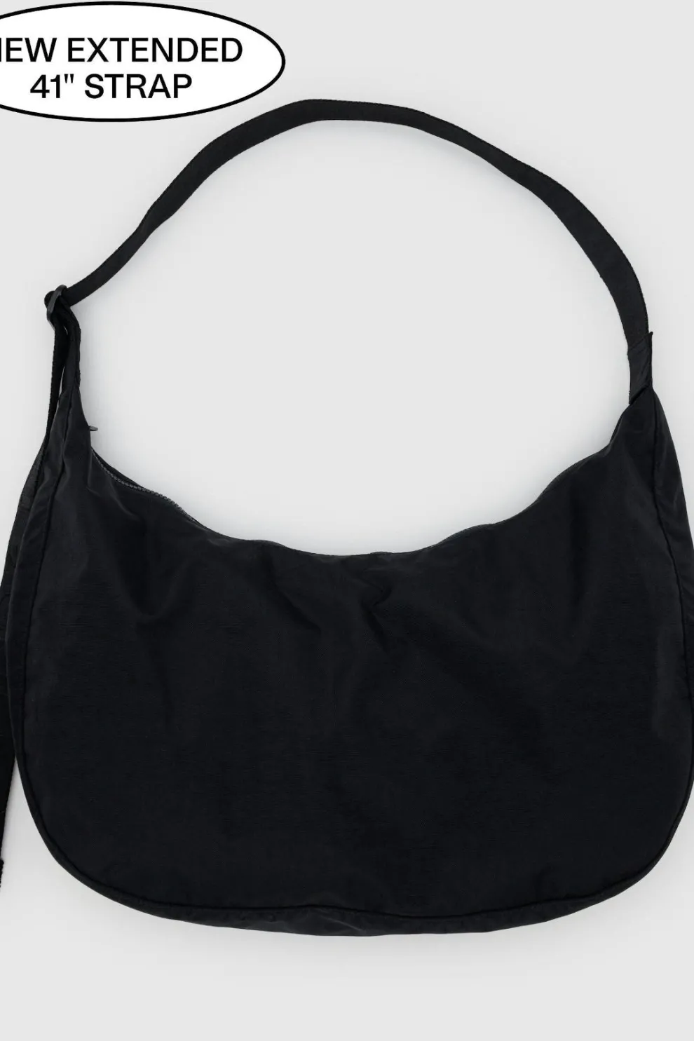 BAGGU Large Crescent Nylon Bag - Black