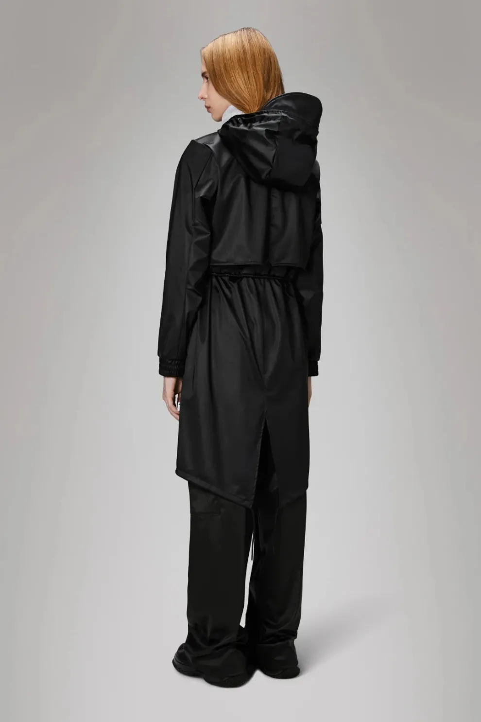RAINS String W Waterproof Parka Jacket - Black