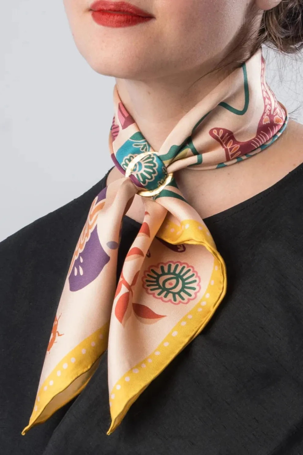 DORA NOLA Small Silk Scarf - The Keeper